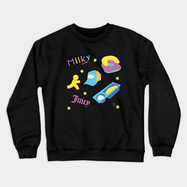 Throwback Pack: Milky Pen Inspo Crewneck Sweatshirt by marissasiegel